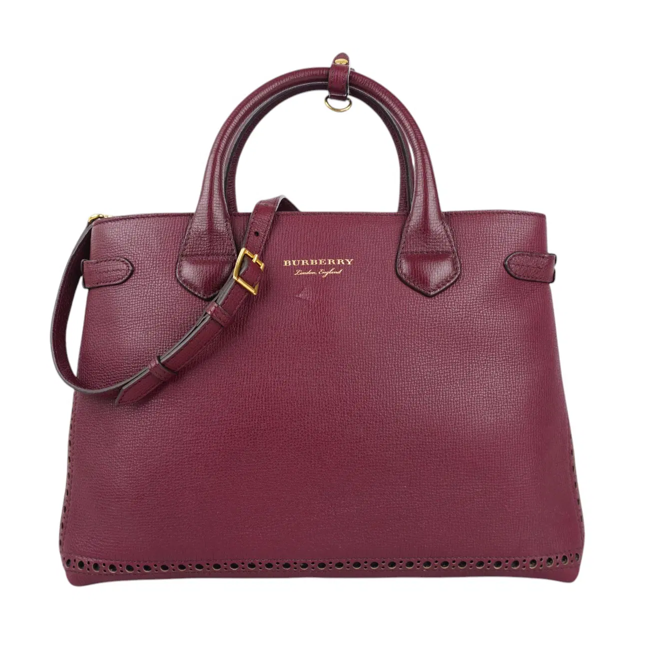 Burberry Broguing Pocket Banner Tote