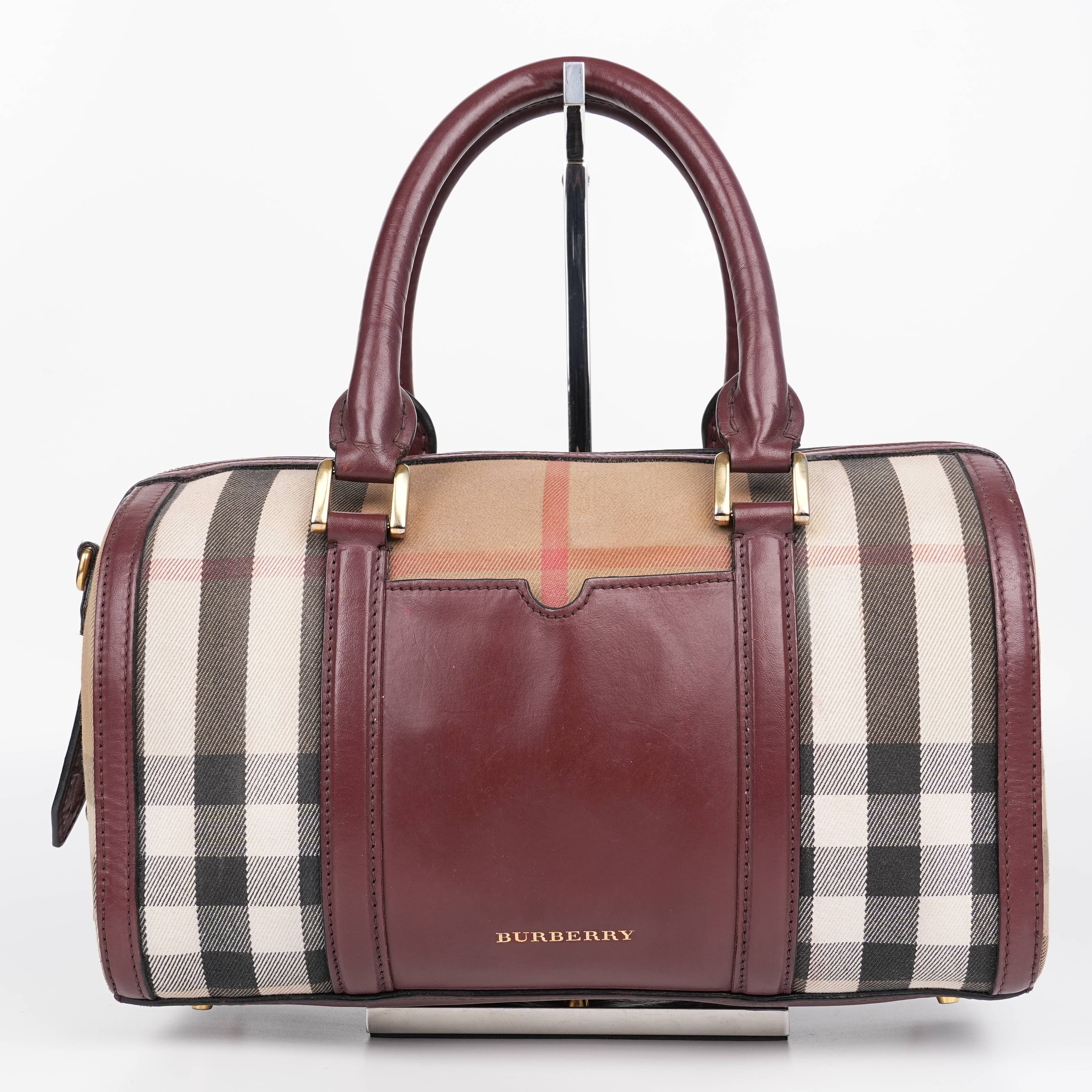 Burberry Nova Check Bowling Bag