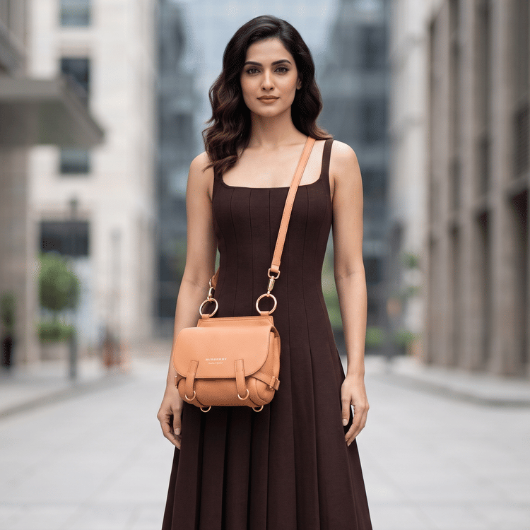 Burberry Bridle Pale Clementine Crossbody Bag-Hover-Image
