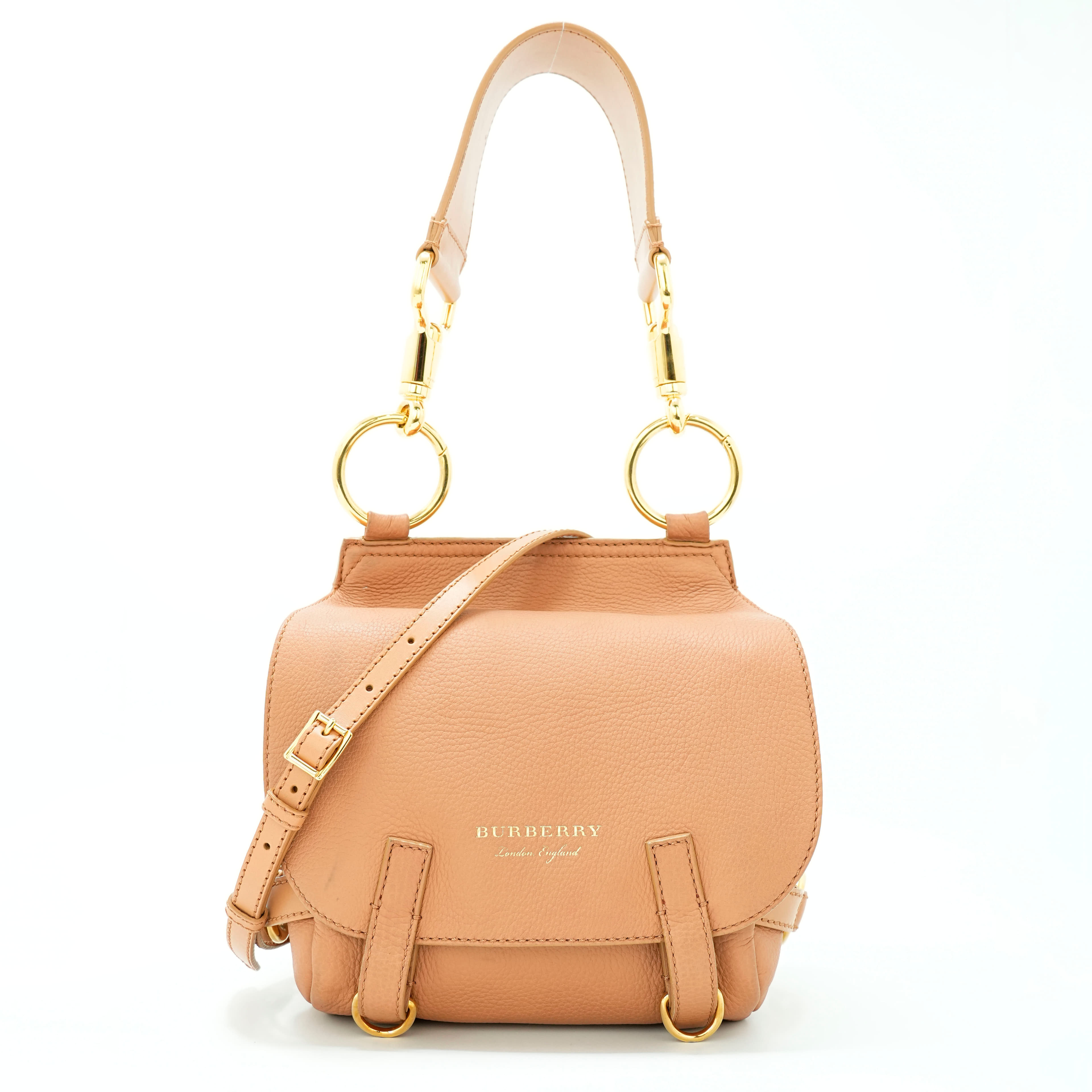 Burberry Bridle Pale Clementine Crossbody Bag