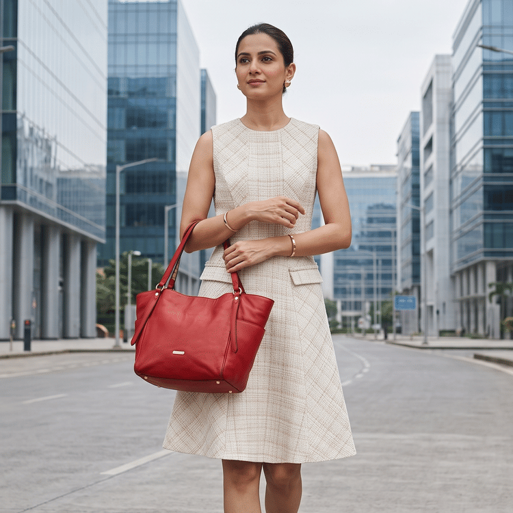 Burberry Canterbury Leather Totes Bag-Hover-Image