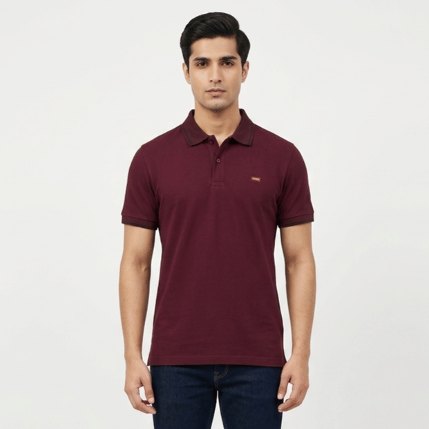 Size S - Burberry Brit Maroon Polo T shirt