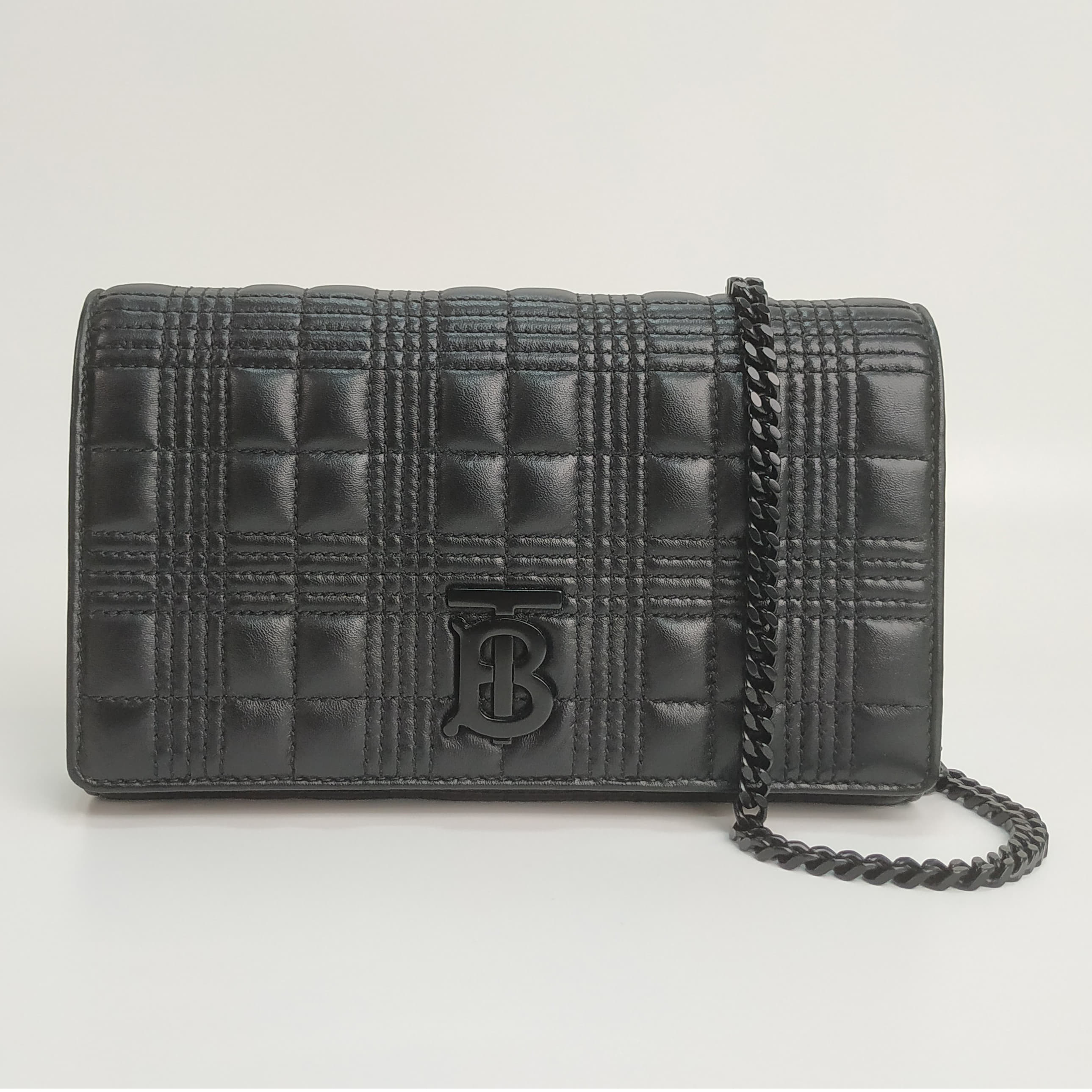 Burberry Lola Quilted Leather Chain Wallet