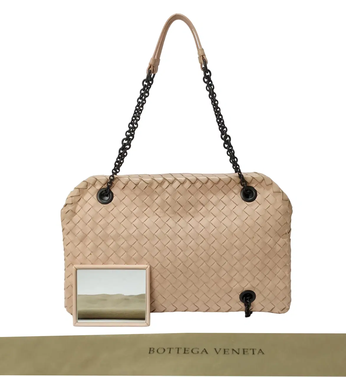 Bottega Veneta Duo Intrecciato Nappa Leather Shoulder Bag
