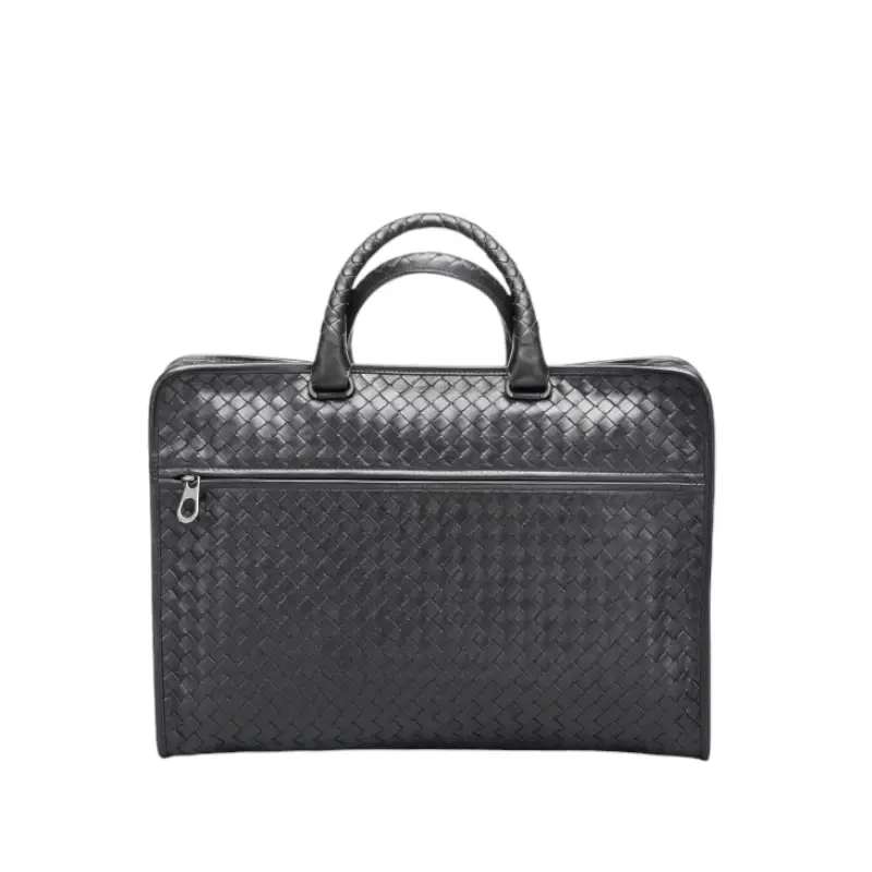 Bottega Veneta Nero Intrecciato Calf Briefcase