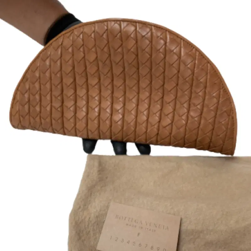 Bottega Veneta Half-Moon Kiss Lock Clutch