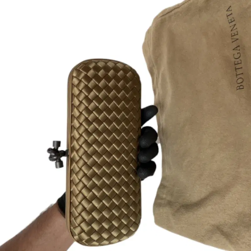Bottega Veneta Intrecciato Stretch Knot Clutch