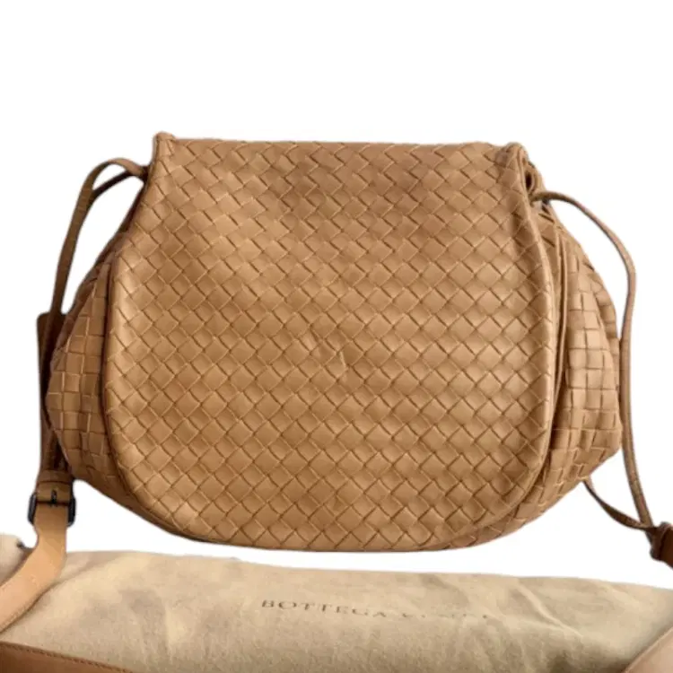 Bottega Veneta Intrecciato Woven Nappa Leather Crossbody Messenger Bag-Hover-Image
