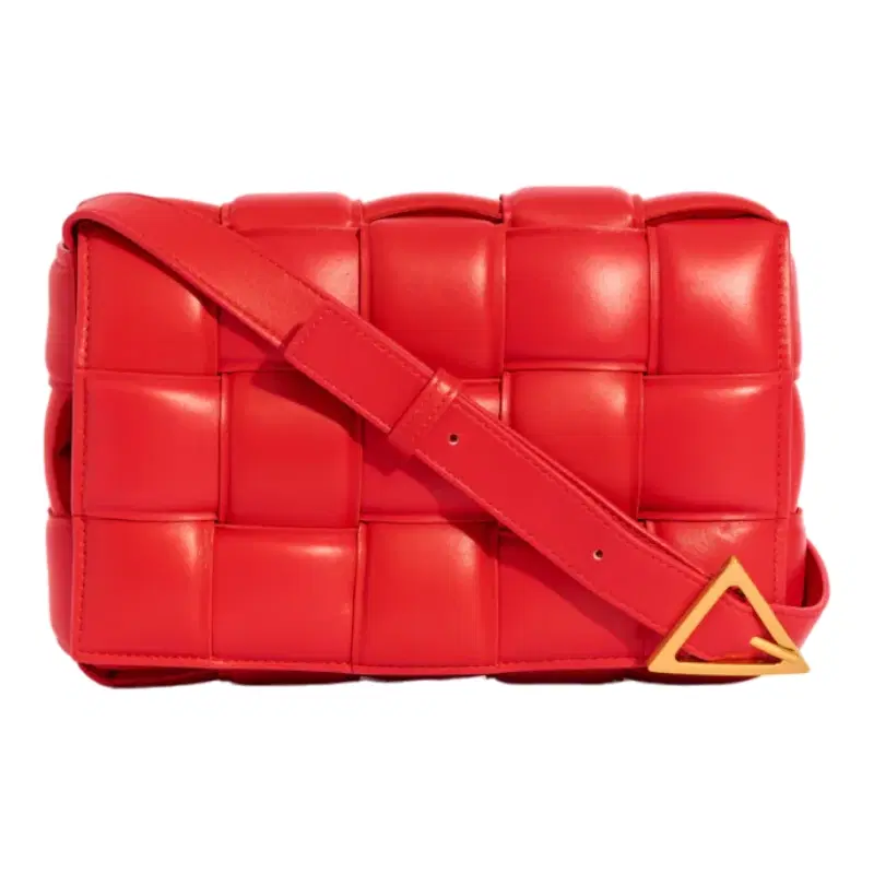 Bottega Veneta Padded Cassette Bag - Apple Candy-Gold
