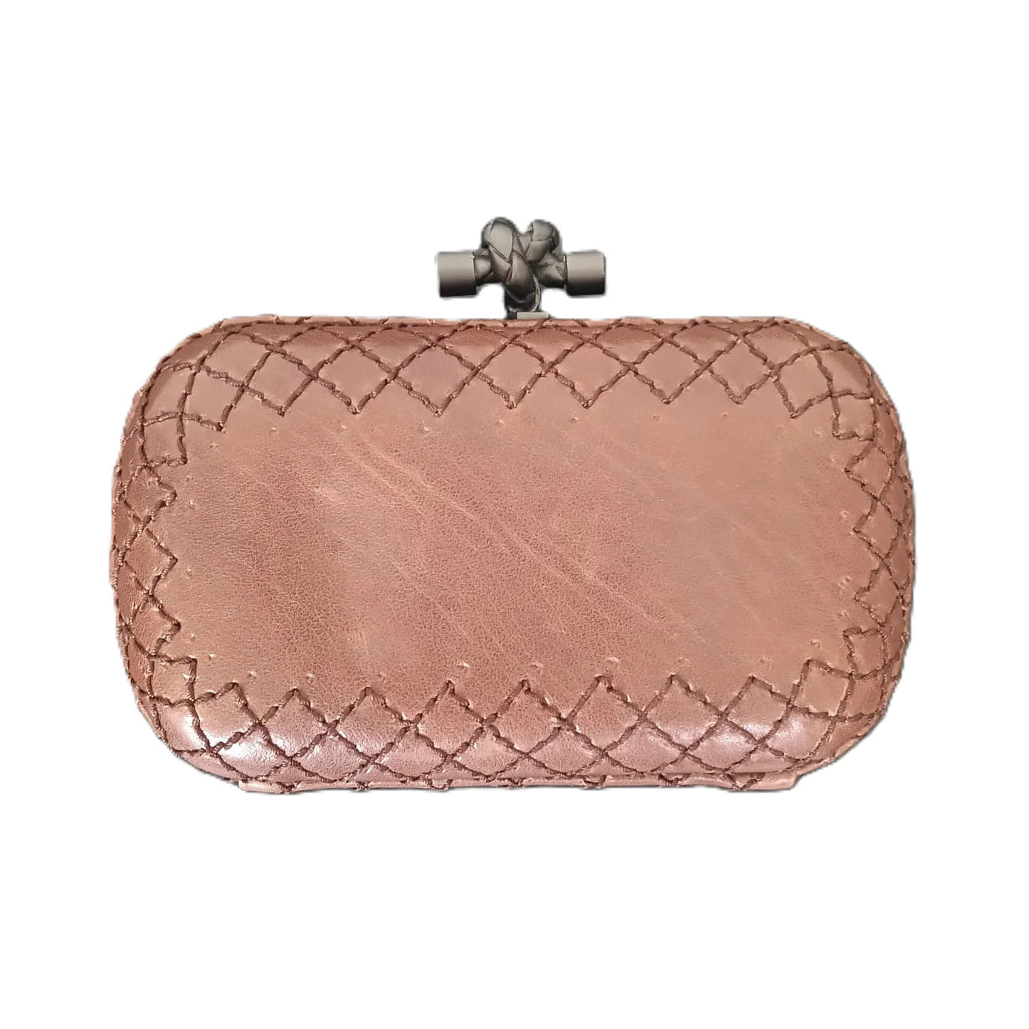 Bottega Veneta Intrecciato Knot Clutch