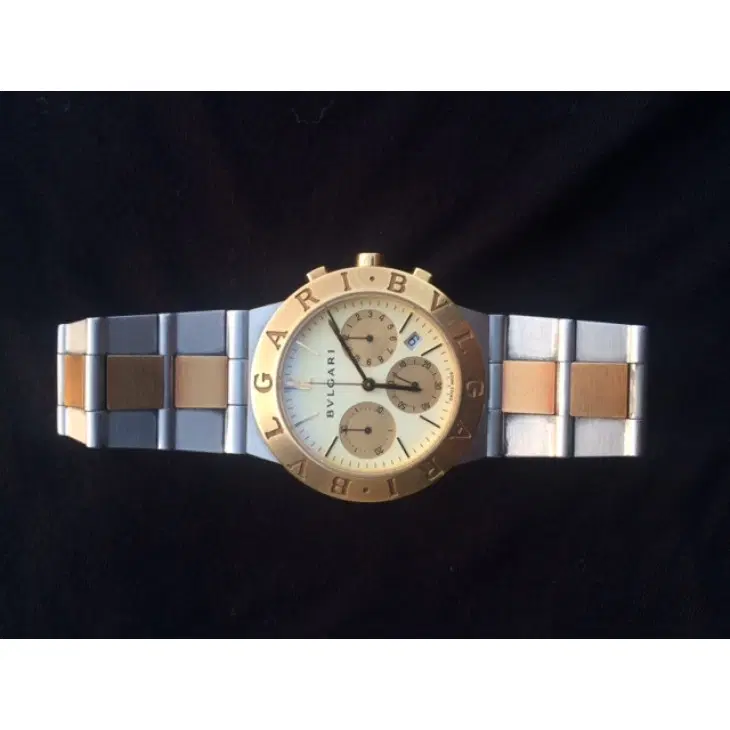 Bvlgari Diagono Steel Gold Chrono Automatic Watch-Hover-Image