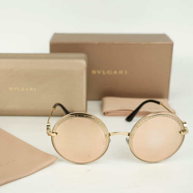Bvlgari Women Gradient Round Sunglasses-Hover-Image