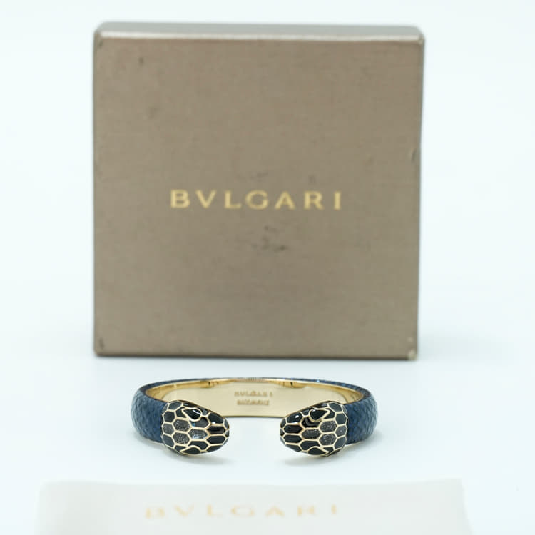 BVLGARI Serpenti Forever Leather Bracelet-Hover-Image