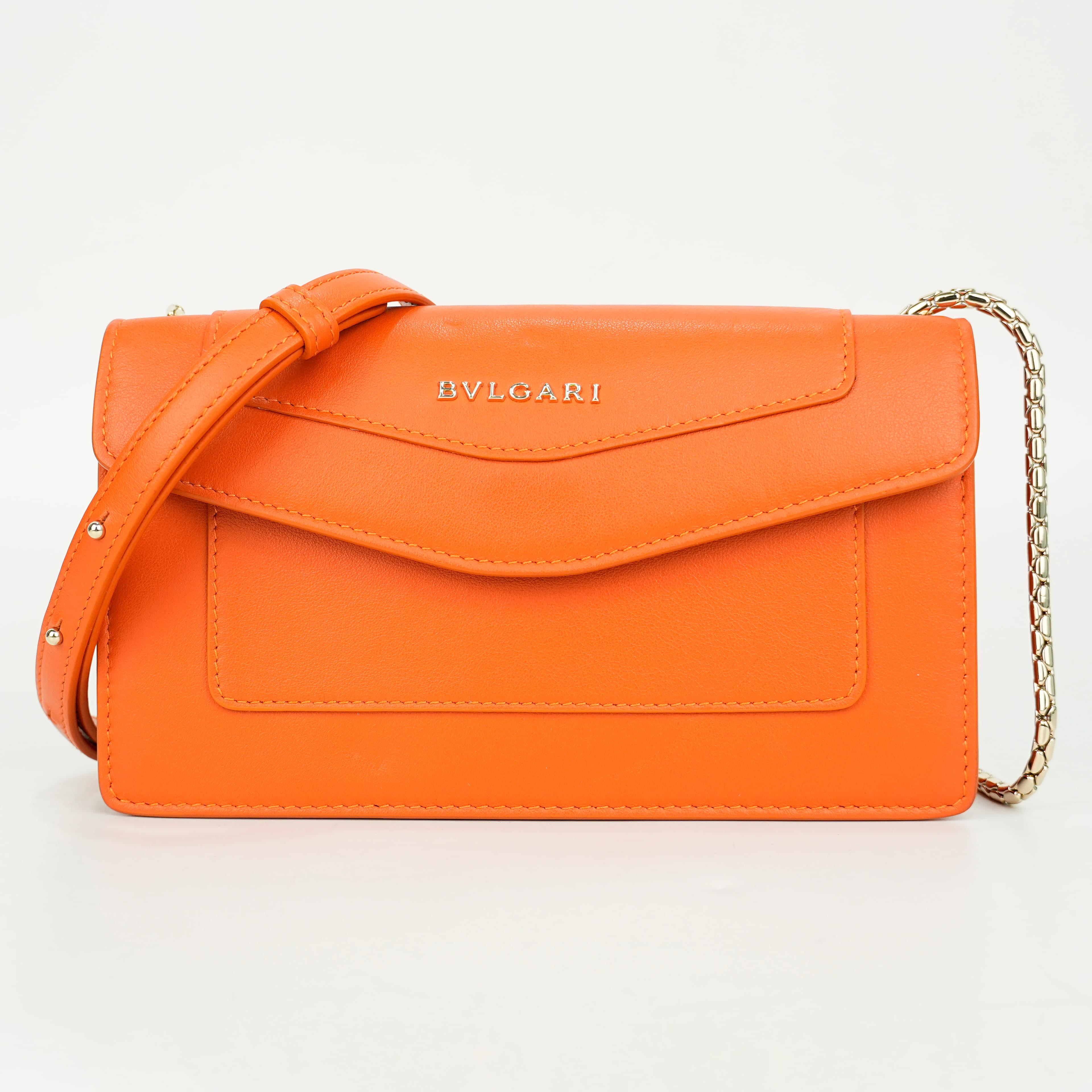 Bvlgari Serpenti Leather Crossbody Bag