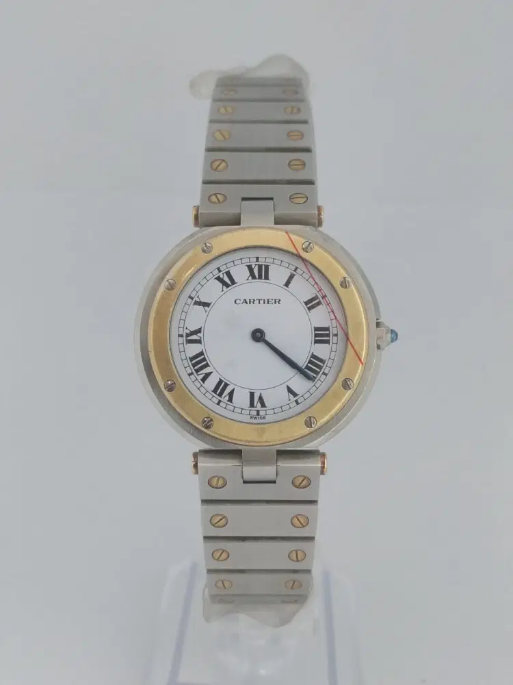 Cartier Santos Ronde In Gold & Stainless Steel-Hover-Image