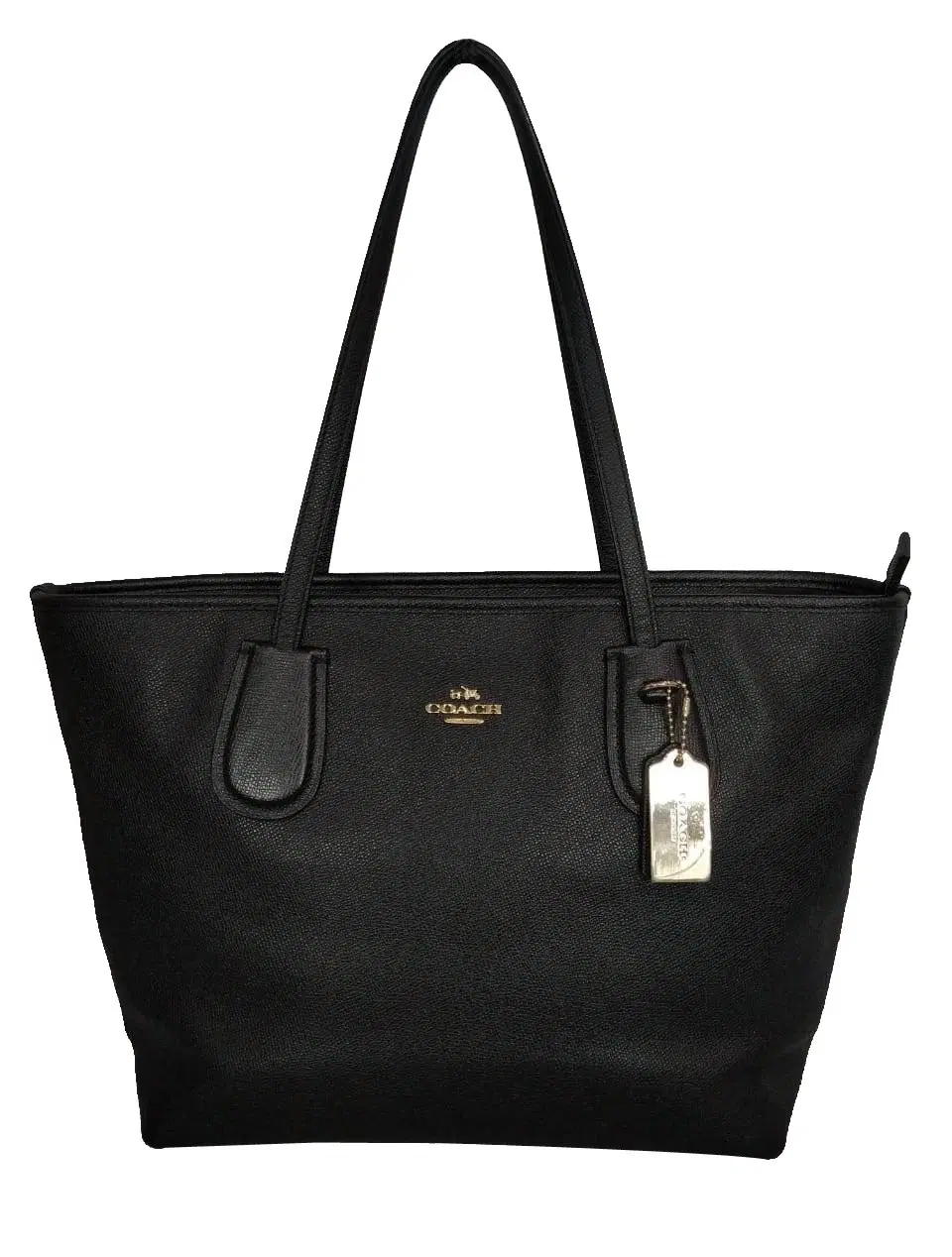 Coach Taxi Zip Crossgrain Leather Tote
