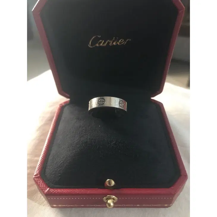 Cartier 18 Carat White Gold Love Ring-Hover-Image