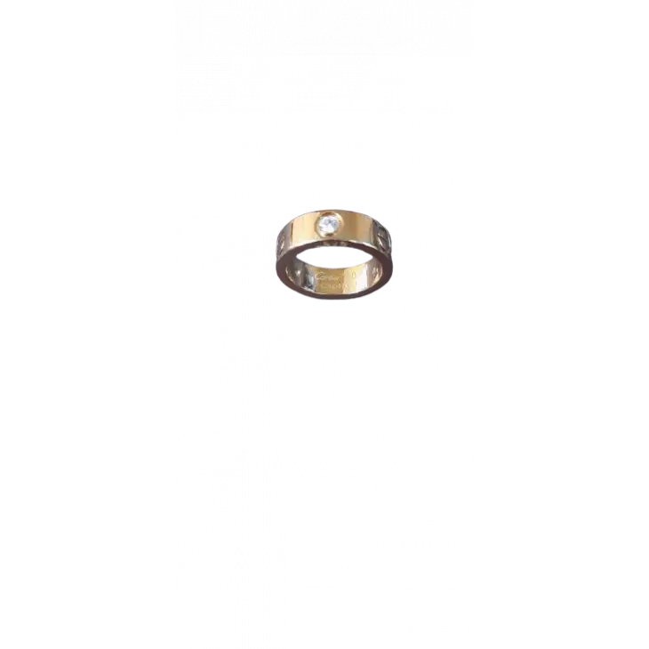 Cartier 18 Karat Gold Diamond Cartier Love Ring
