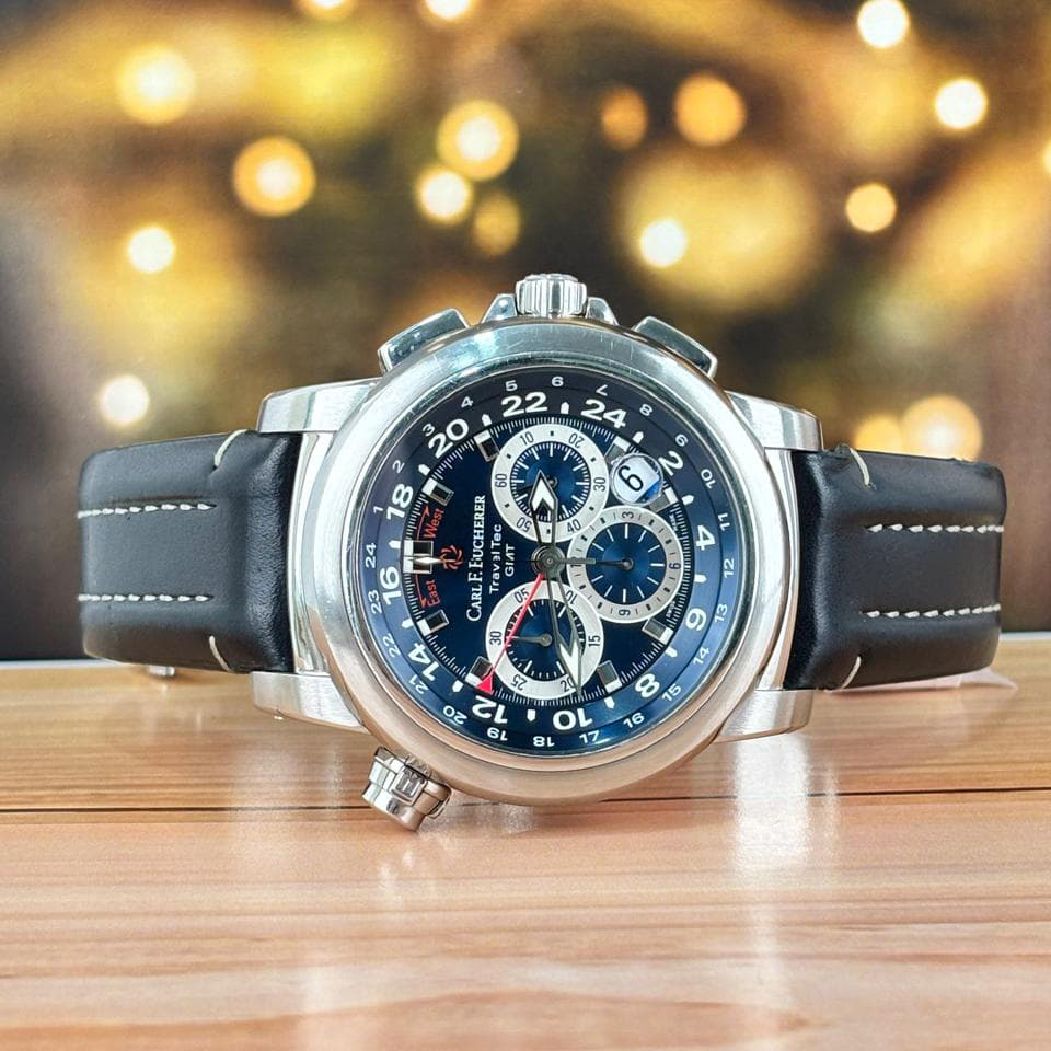 Carl F. Bucherer Patravi 46.6 mm Steel Automatic Blue Dial