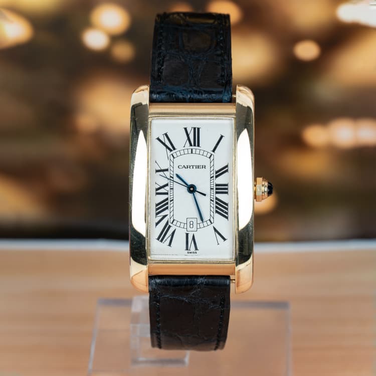 Cartier Tank Gold Americaine 27 MM 18K Yellow Gold Automatic-Hover-Image