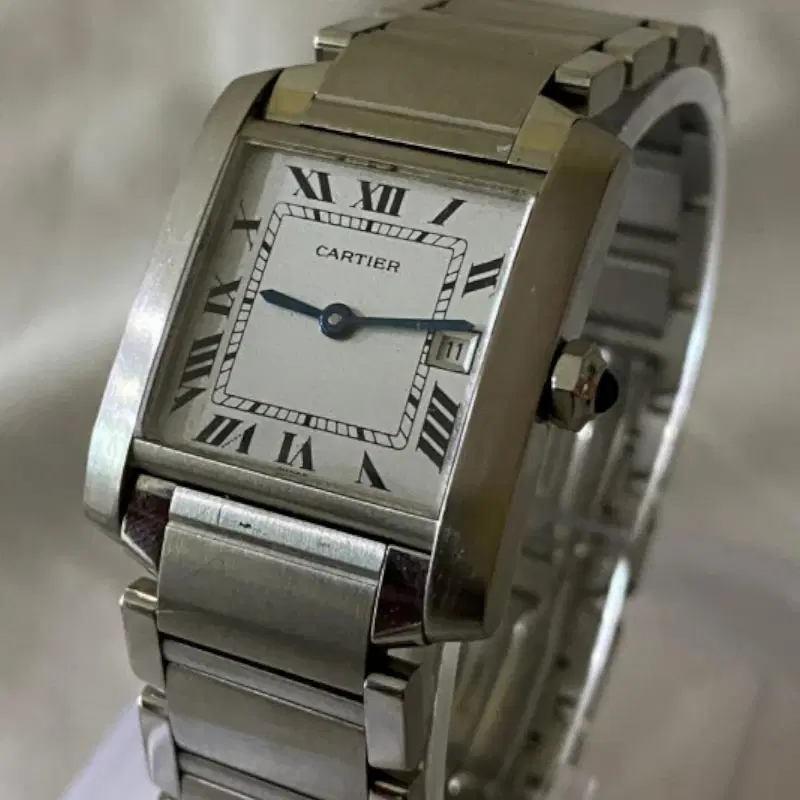 Cartier Tank Francaise 2465 Stainless Steel Watch