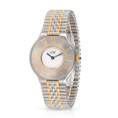 Cartier Must de 21 Quartz Silver Dial Ladies Watch-Hover-Image