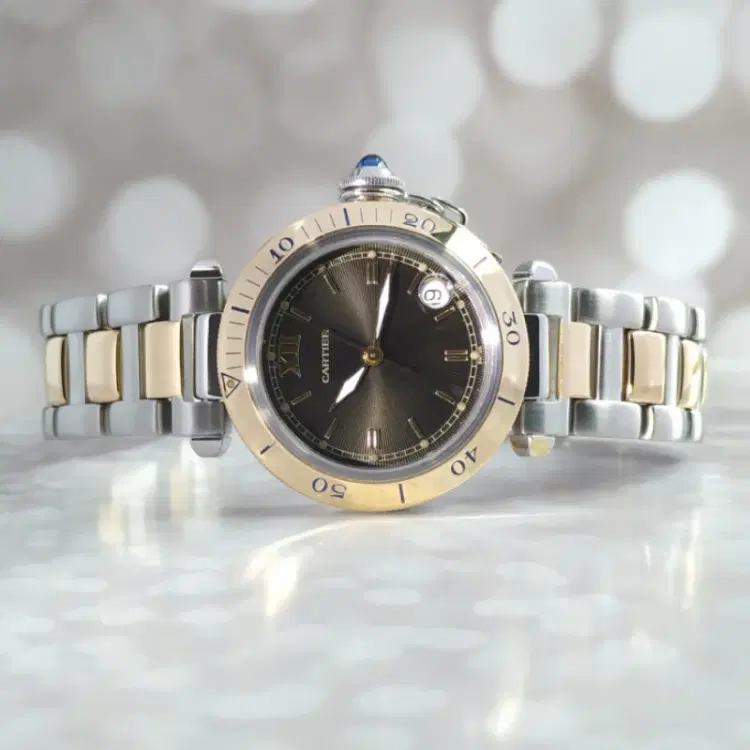 Cartier Pasha De Cartier Steel & Gold 35MM Automatic-Hover-Image