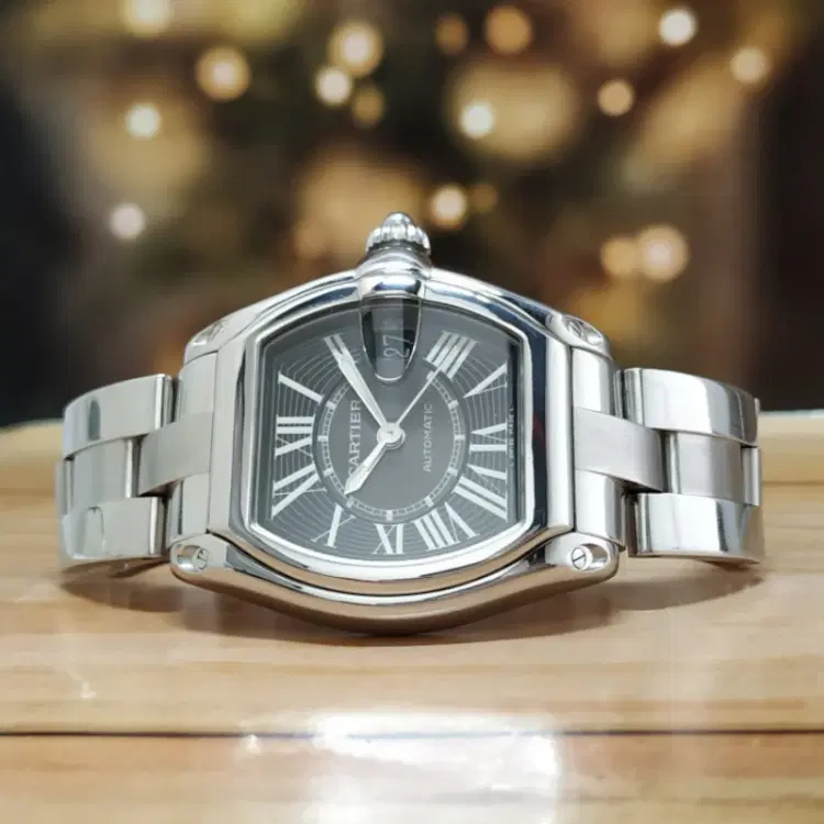 Cartier Roadster Black Steel Automatic-Hover-Image
