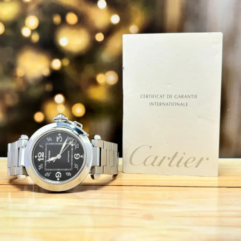 Cartier Pasha C 35MM Stainless Steel Black Dial