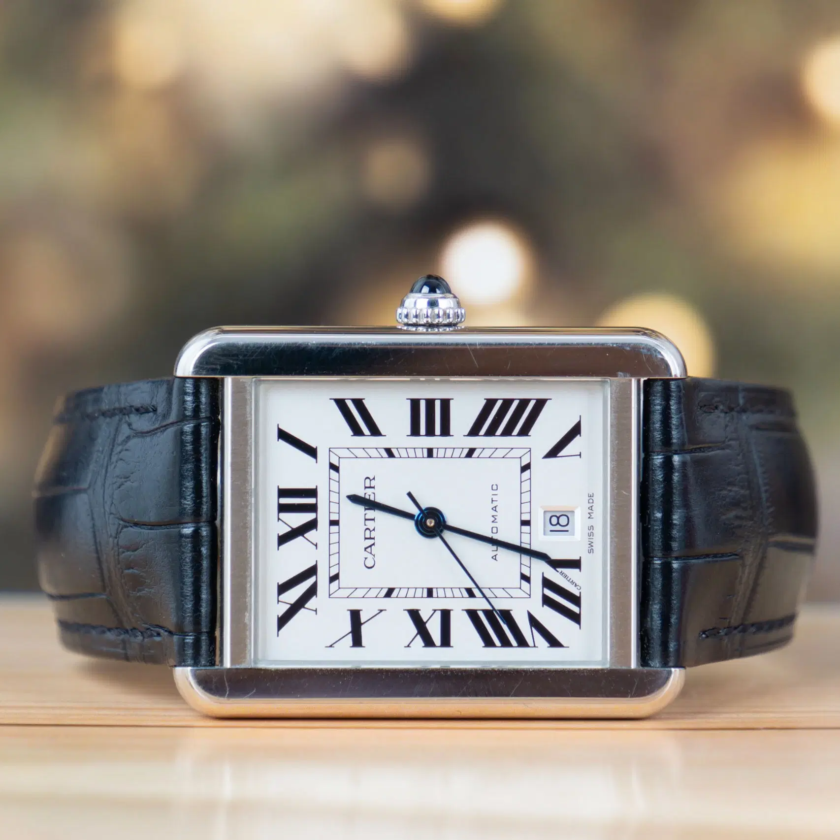 Cartier Tank Must Extra Large Dial Automatic Watch Complete Set