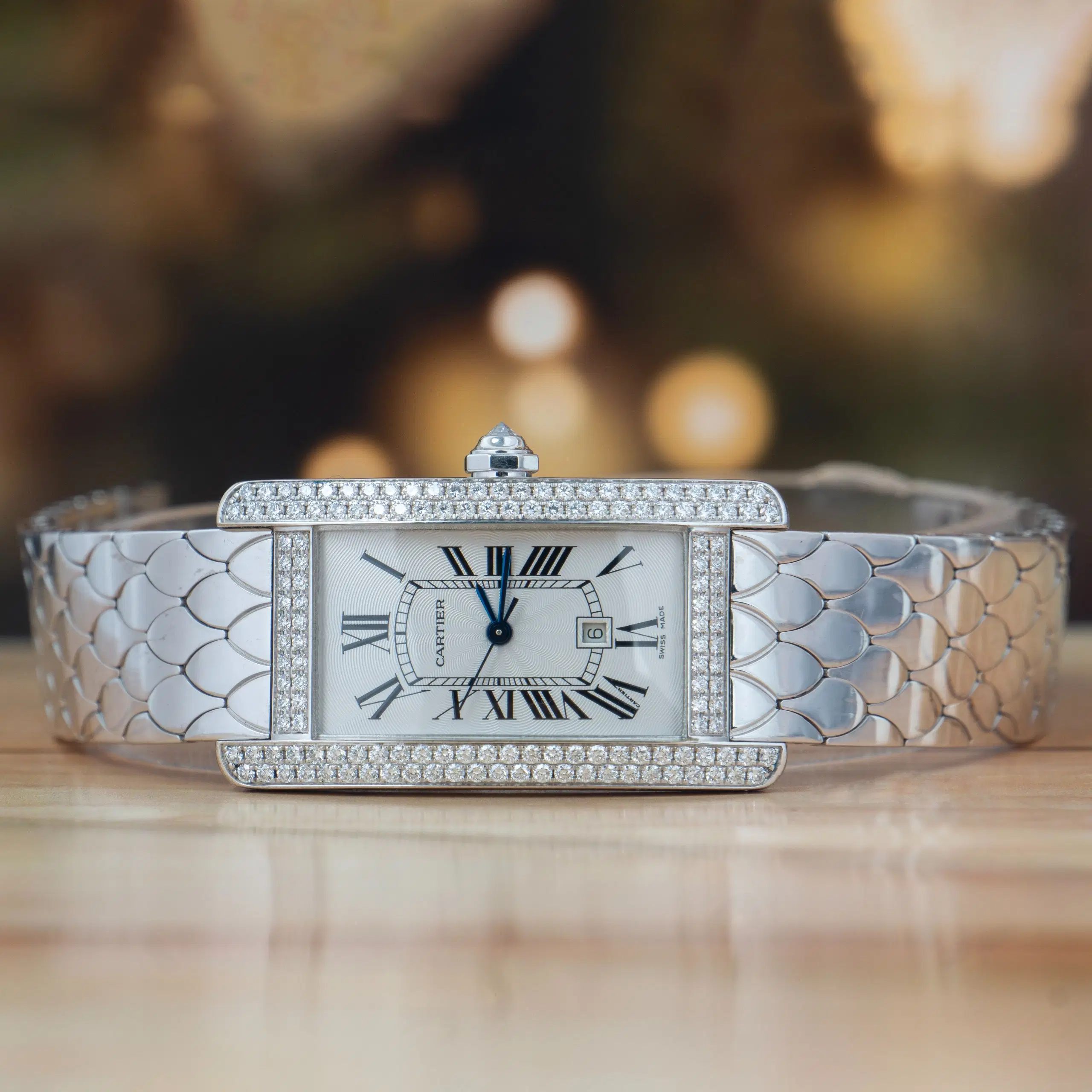 Cartier Tank Americaine White Gold Automatic