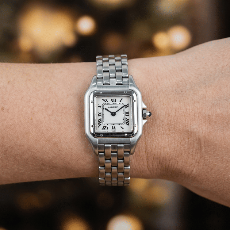 Cartier Panthere Lady 22 MM Quartz White Dial Steel-Hover-Image