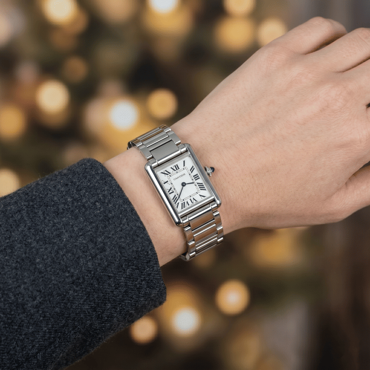 Cartier Tank Must Solarbeat 29.5 mm Silver Dial Steel Quartz Watch-Hover-Image