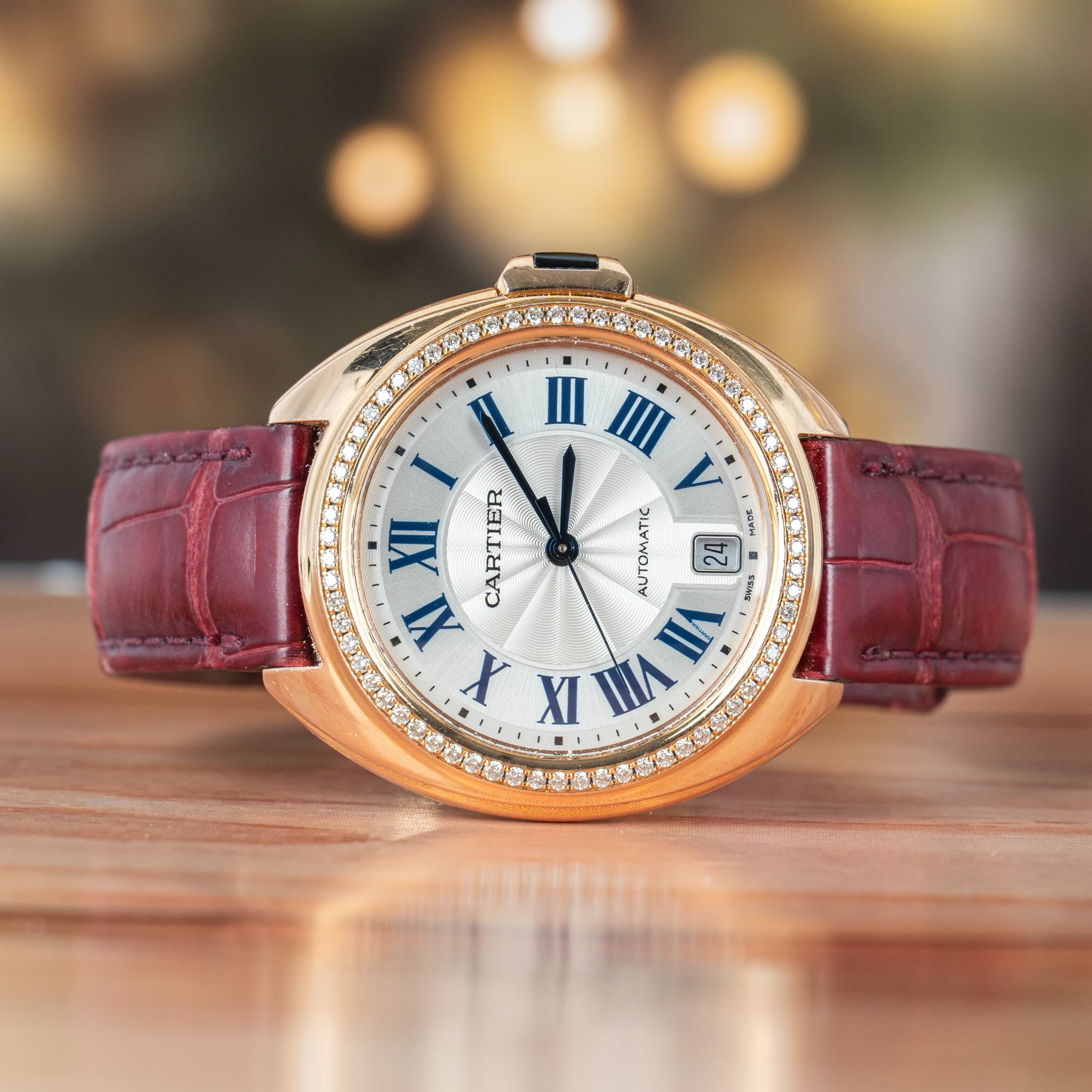 Cartier Cle De Cartier 35 MM Company Fit Diamond Full Set
