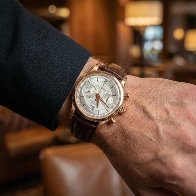 Carl F. Bucherer Manero Flyback 43 MM Silver Dial Automatic Watch Ref. No 00.10919.03.13.01-Hover-Image