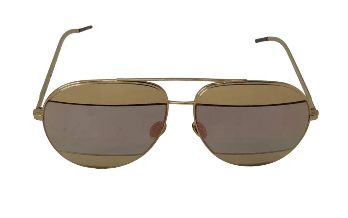 Dior Split Metal Aviator Sunglasses