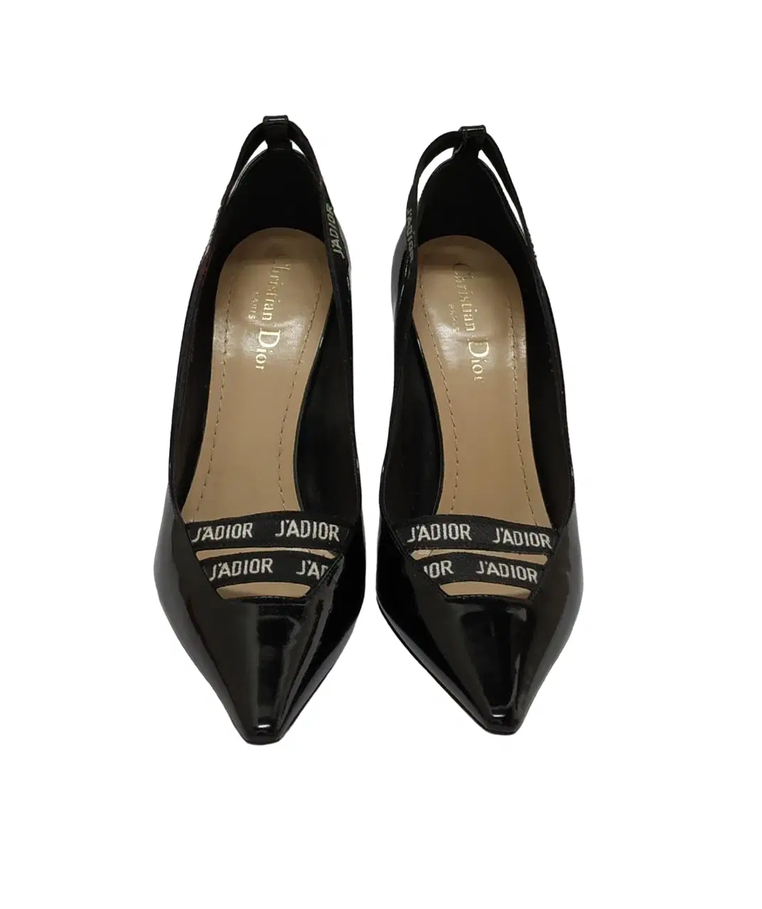 Size 39 - Dior Black Patent Leather Jadior Heels Pumps