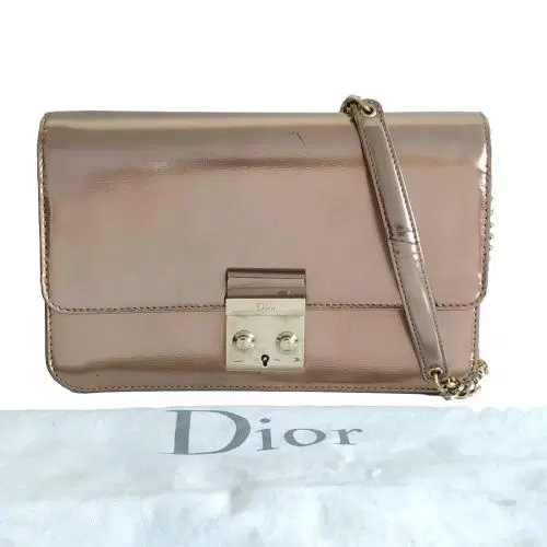 Dior Miss Dior Promenade Pouch Patent Clutch