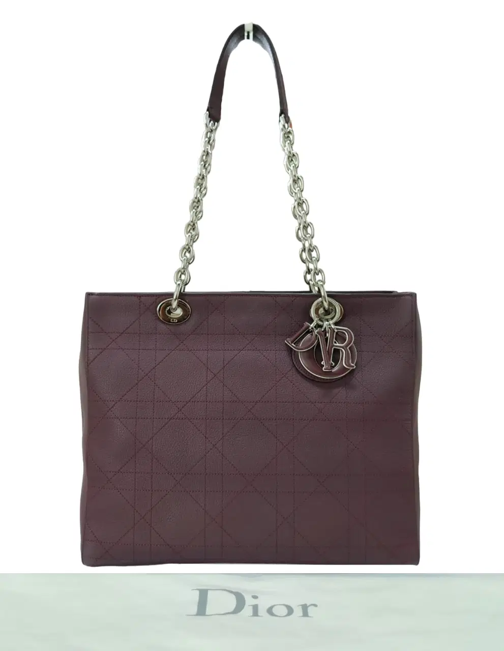 Dior Cannage Leather Soft Lady Dior Shopping Tote