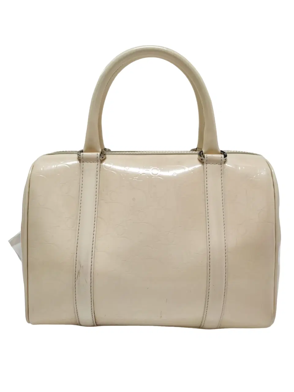 Dior Monogram Patent Leather Boston Bag