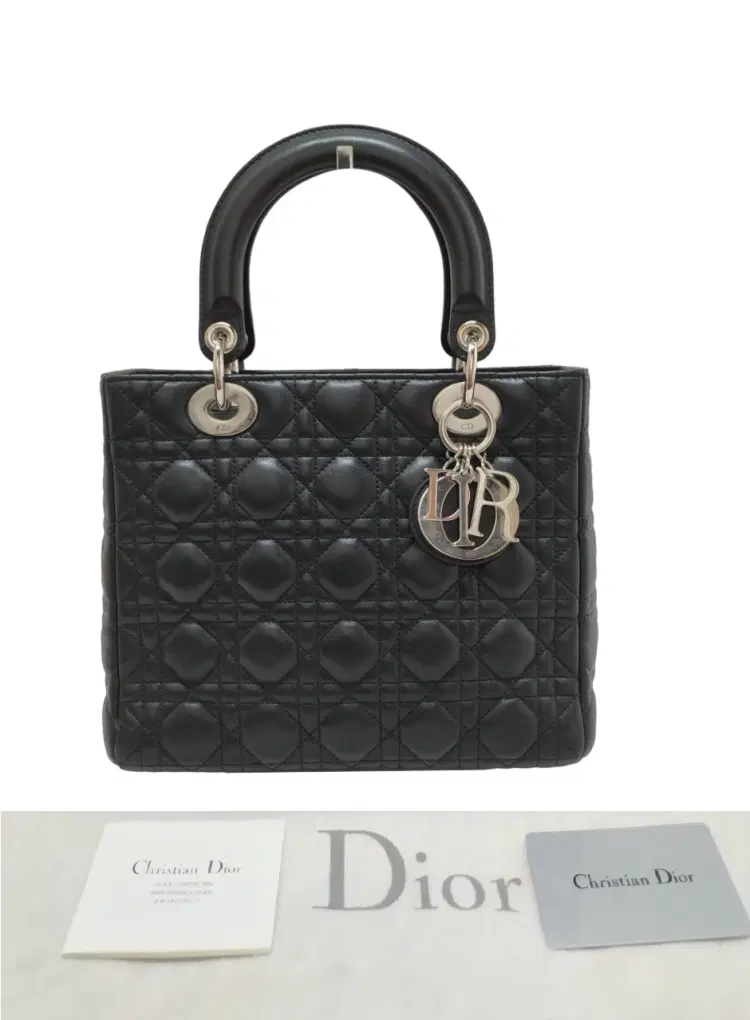 Dior Black Cannage Lambskin Lady Dior Bag-Hover-Image