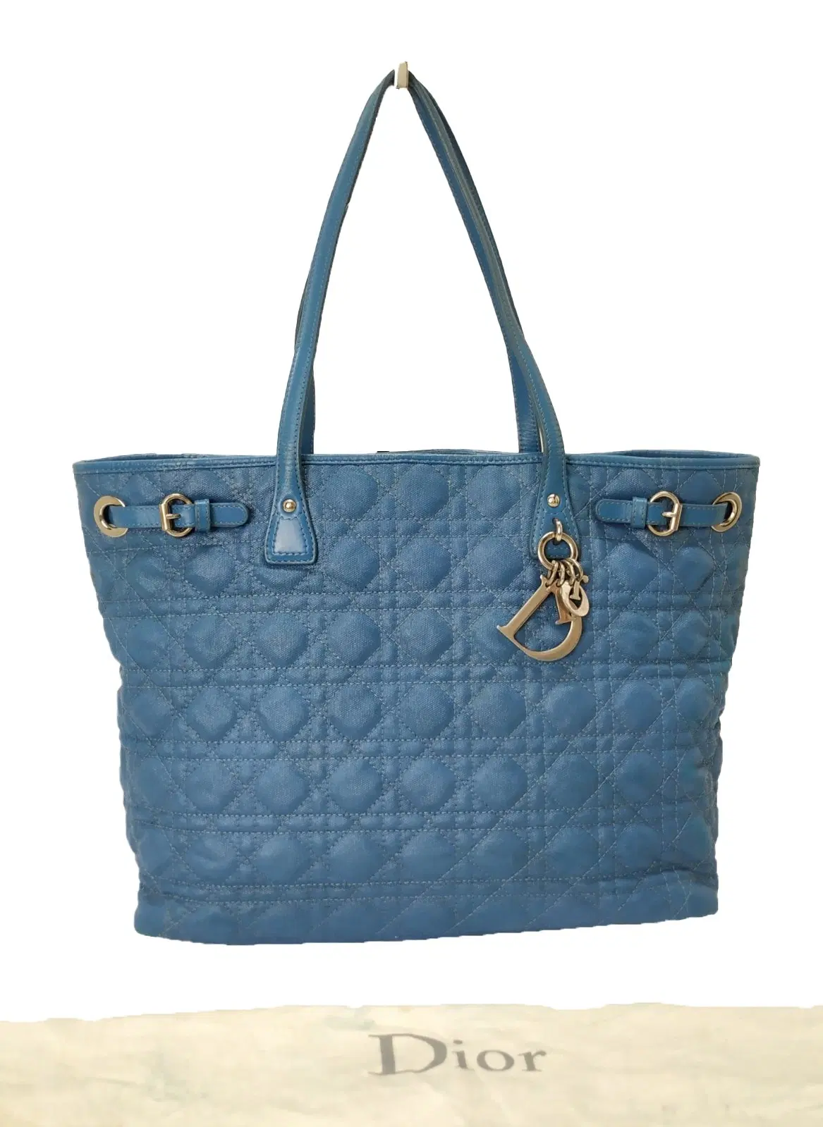 Dior Panarea Blue Medium Shopper Tote
