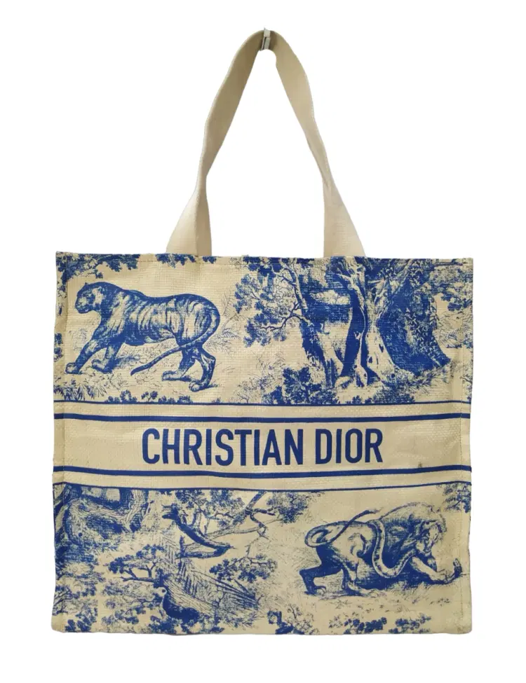 Dior Straw Dioriviera Beach Book Tote-Hover-Image