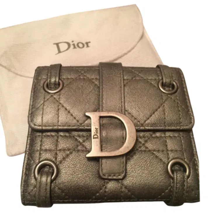 Christian Dior 2 fold W Hook Wallet-Hover-Image