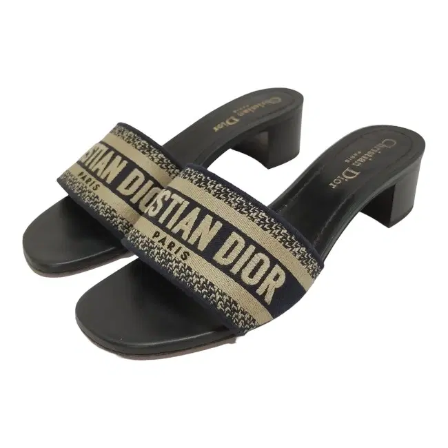 Size 37 - Dior Dway Heeled Slide Deep Blue