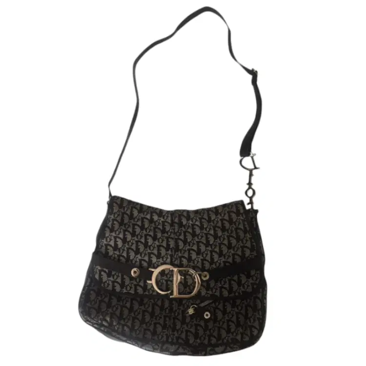 Dior Monogram Fabric Front Flap Small Bag-Hover-Image