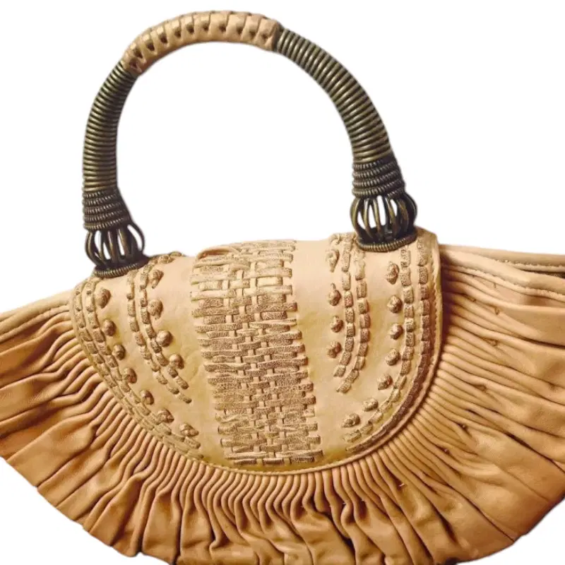 Christian Dior Tan Top Handle Handbag