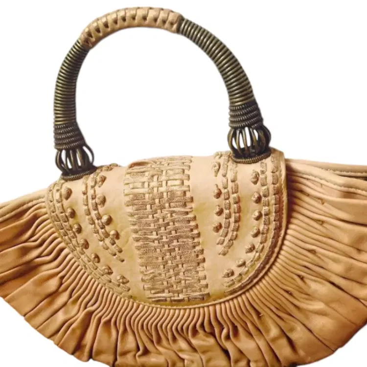 Christian Dior Tan Top Handle Handbag-Hover-Image