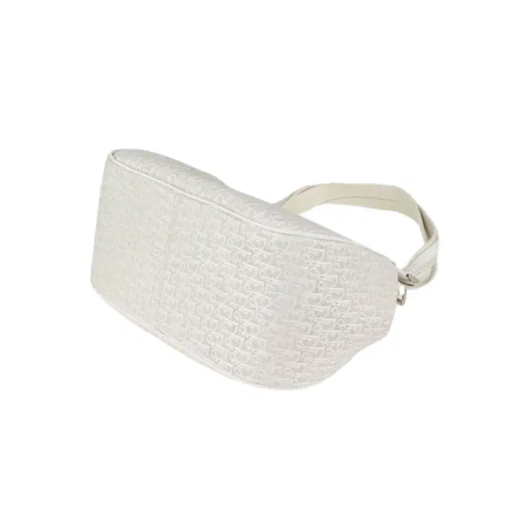 Christian Dior White Diorissimo Canvas Tote Bag-Hover-Image