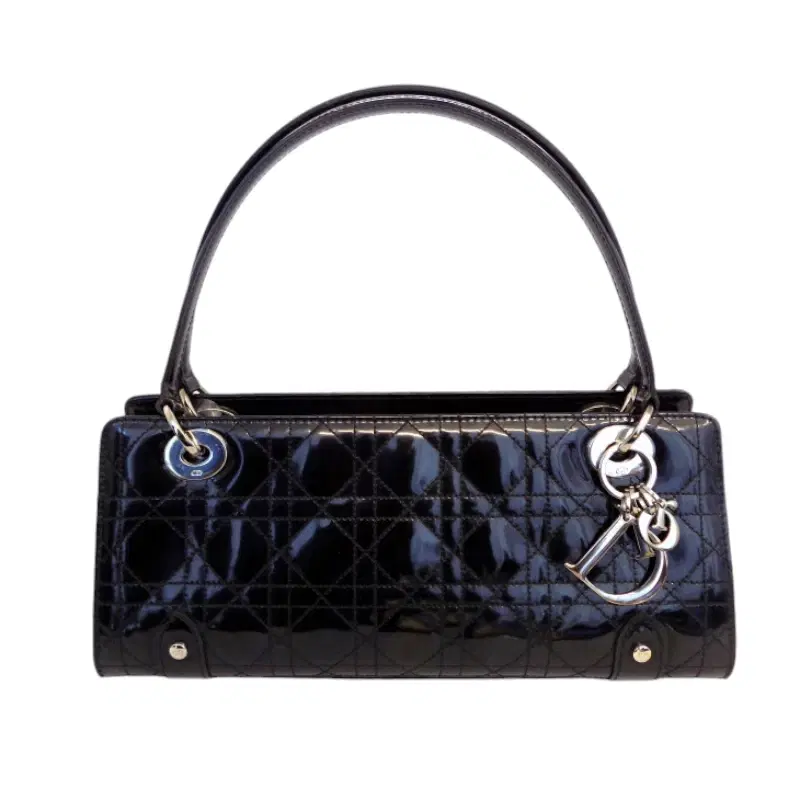 Lady Dior Patent Leather East West Handbag